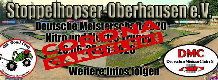 Absage Truggy DM 2021 in Oberhausen